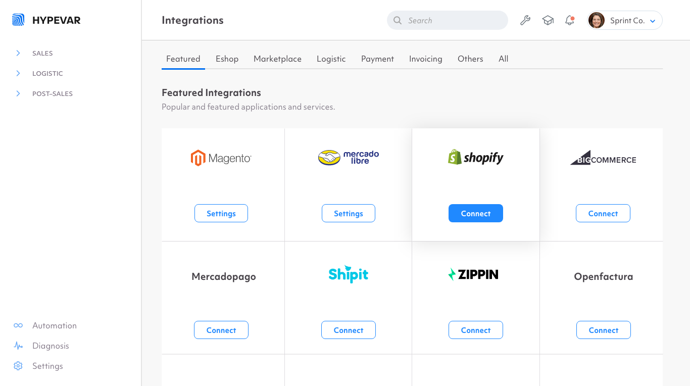 Hypevar integraciones